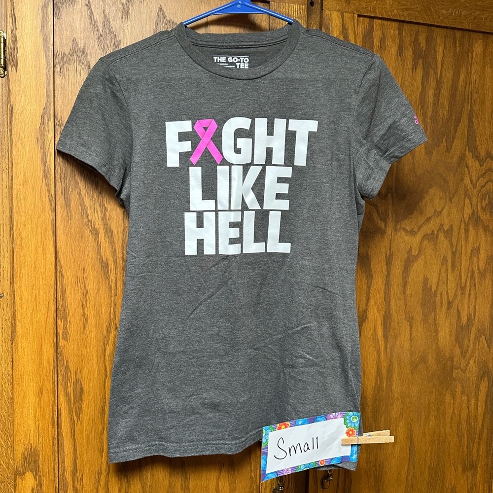 Gray 'Fight Like Hell' T-Shirt